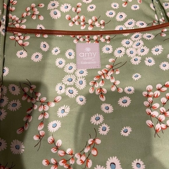 Amy Butler for Kalencom Zipper Computer Portfolio Case 4 Pockets Floral Print - Picture 4 of 7